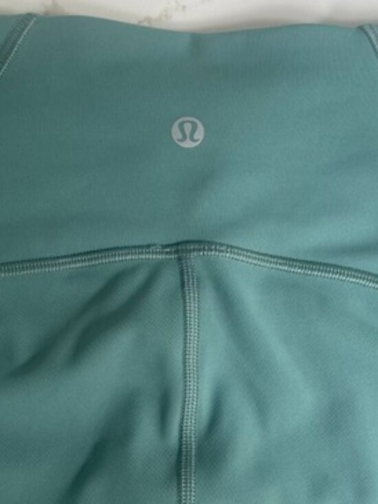 lululemon athletica Pants - Lululemon Train Times 7/8 Pant With Mesh Calf Inserts. Frosted Pine Size 4.